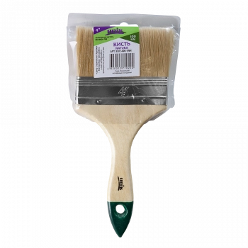 Кисть плоская 4" натуральная щетина NATURA UNIK