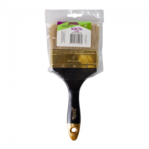 Кисть плоская 4&quot; натуральная щетина STAR UNIK