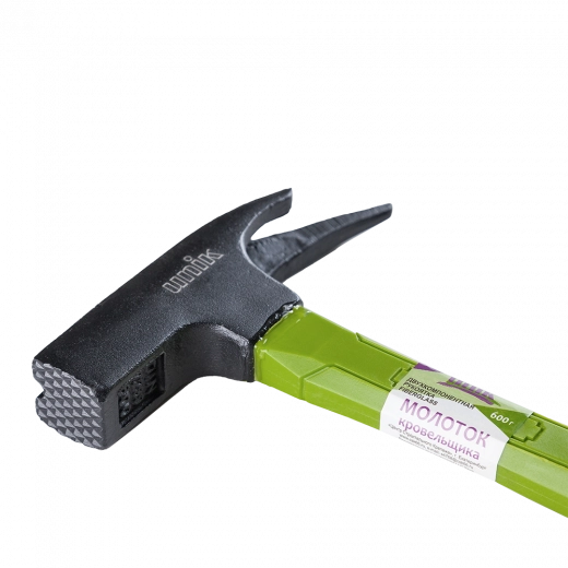Молоток кровельщика 600гр с рукояткой FiberGlass UNIK 