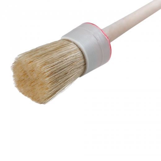 Кисть круглая №10/40мм светлая щетина, пластмассовая оправка UNIK