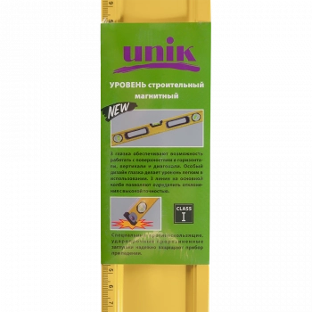 Уровень 800мм 3 колбы магнитный эргономичная рукоятка UNIK