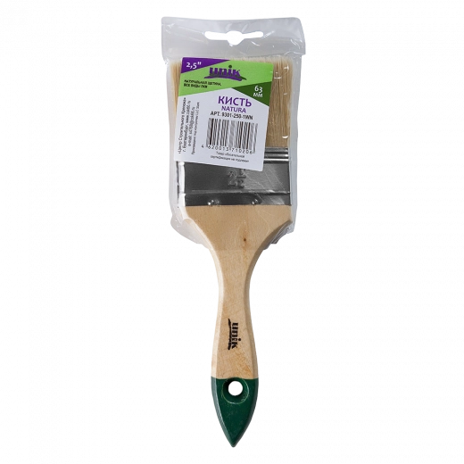 Кисть плоская 2,5&quot; натуральная щетина NATURA UNIK
