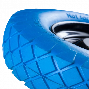 Колесо пневматической 400х80х13мм с подшипником со втулкой, синее к тачке одноколесной UNIK Колесо пневматической 400х80х13мм с подшипником со втулкой, синее к тачке одноколесной UNIK