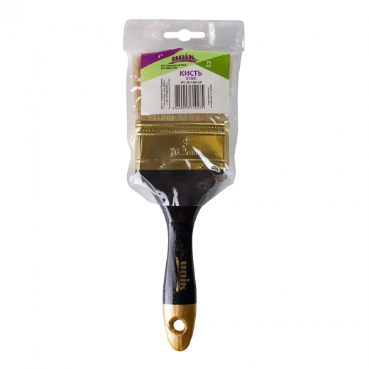 Кисть плоская 3&quot; натуральная щетина STAR UNIK