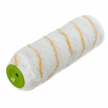 Валик полиамид 250мм d=48мм под бюгель 8мм "Гирпаинт" белый с желтой полосой UNIK Валик полиамид 250мм d=48мм под бюгель 8мм "Гирпаинт" белый с желтой полосой UNIK