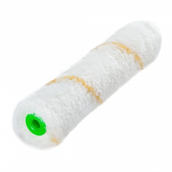 Валик полиамид 100мм d=15мм под бюгель 6мм белый с желтой полосой UNIK  Валик полиамид 100мм d=15мм под бюгель 6мм белый с желтой полосой UNIK