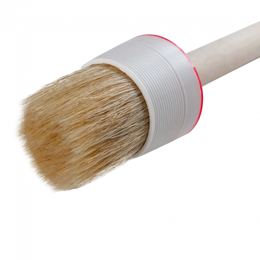 Кисть круглая №14/50мм светлая щетина, пластмассовая оправка UNIK