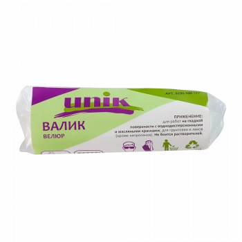 Валик велюр 100мм d=15мм под бюгель 6мм UNIK  Валик велюр 100мм d=15мм под бюгель 6мм UNIK