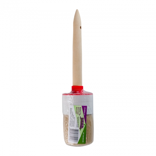 Кисть круглая №18/60мм светлая щетина, пластмассовая оправка UNIK