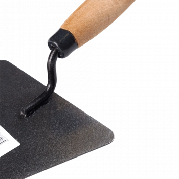 Кельма бетонщика 200х150мм треугольная стальная, деревянная усиленная рукоятка UNIK