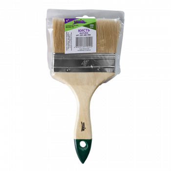 Кисть плоская 4" натуральная щетина NATURA UNIK