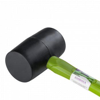 Киянка 700гр черная резина с рукояткой FiberGlass UNIK