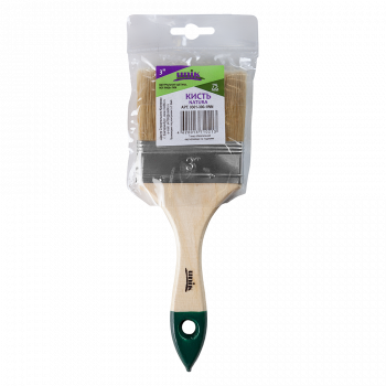 Кисть плоская 3" натуральная щетина NATURA UNIK
