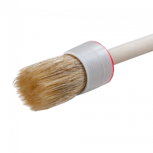 Кисть круглая №12/45мм светлая щетина, пластмассовая оправка UNIK