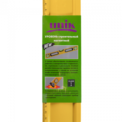 Уровень 1200мм 3 колбы магнитный эргономичная рукоятка UNIK