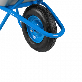 Тачка строительная одноколесная 110л/200кг усиленная корыто прямоугольное UNIK