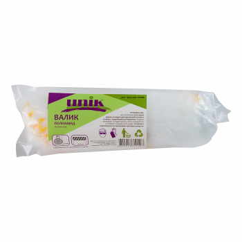 Валик полиамид 100мм d=15мм под бюгель 6мм белый с желтой полосой UNIK 